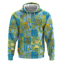 Tuvalu Manuia te Kilisimasi Hoodie Pacific Patchwork Xmas Vibes - Polynesian Pride