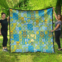 Tuvalu Manuia te Kilisimasi Quilt Pacific Patchwork Xmas Vibes - Polynesian Pride