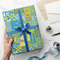Tuvalu Manuia te Kilisimasi Wrapping Paper Pacific Patchwork Xmas Vibes - Polynesian Pride