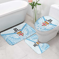 Fiji Football Custom Bathroom Set Bula Boys Go Champions - Polynesian Pride