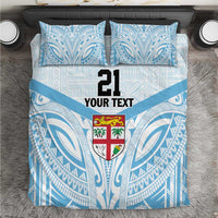 Fiji Football Custom Bedding Set Bula Boys Go Champions LT9 Blue - Polynesian Pride