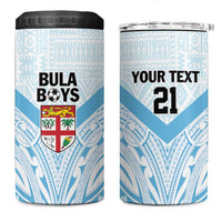 Fiji Football Custom 4 in 1 Can Cooler Tumbler Bula Boys Go Champions