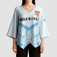 Fiji Football Custom Kimono Sleeve Blouse Bula Boys Go Champions - Polynesian Pride