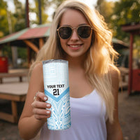 Fiji Football Custom Skinny Tumbler Bula Boys Go Champions
