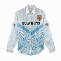 Fiji Football Custom Women Casual Shirt Bula Boys Go Champions LT9 - Polynesian Pride
