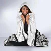 New Zealand Football Custom Hooded Blanket All White Fern Go Champions