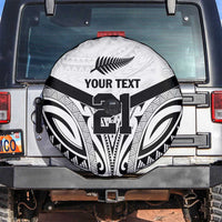 New Zealand Football Custom Spare Tire Cover All White Fern Go Champions