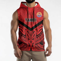 Tahiti Football Custom Sleeveless Hoodie Toa Aito Go Champions - Polynesian Pride