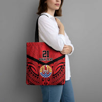 Tahiti Football Custom Tote Bag Toa Aito Go Champions - Polynesian Pride