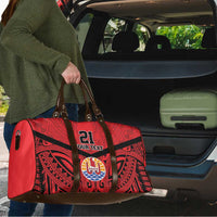 Tahiti Football Custom Travel Bag Toa Aito Go Champions - Polynesian Pride