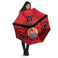 Tahiti Football Custom Umbrella Toa Aito Go Champions - Polynesian Pride