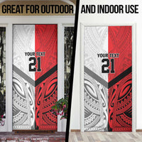 New Caledonia-Tahiti Football Custom Door Cover Together Go Champions - Polynesian Pride