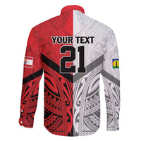 New Caledonia-Tahiti Football Custom Family Matching Mermaid Dress and Hawaiian Shirt Together Go Champions