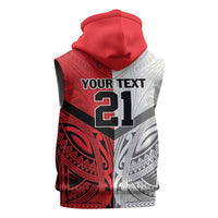 New Caledonia-Tahiti Football Custom Sleeveless Hoodie Together Go Champions - Polynesian Pride
