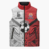 New Caledonia-Tahiti Football Custom Sleeveless Puffer Jacket Together Go Champions - Polynesian Pride