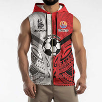 New Caledonia-Tahiti Football Custom Sleeveless Zip Hoodie Together Go Champions - Polynesian Pride