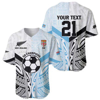 New Zealand-Fiji Football Custom Baseball Jersey Together Go Champions