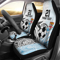 New Zealand-Fiji Football Custom Car Seat Cover Together Go Champions