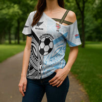 New Zealand-Fiji Football Custom Cross Shoulder Shirt Together Go Champions LT9 - Polynesian Pride