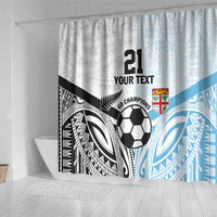 New Zealand-Fiji Football Custom Shower Curtain Together Go Champions