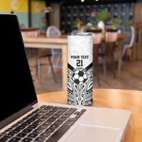 New Zealand-Fiji Football Custom Skinny Tumbler Together Go Champions LT9 - Polynesian Pride
