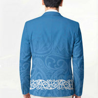 New Zealand Nurses Week Blazer Maori Kowhaiwhai Blue Tribal