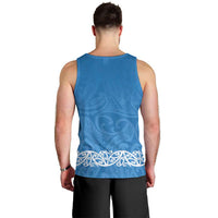 New Zealand Nurses Week Men Tank Top Maori Kowhaiwhai Blue Tribal