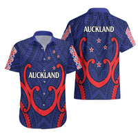 New Zealand Auckland Cricket Hawaiian Shirt Polynesian with Maori Koru LT9 - Polynesian Pride