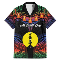 Personalised New Caledonia All Saints Day Family Matching Mermaid Dress and Hawaiian Shirt Candle Light with Polynesian Style