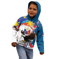Personalized Filipino-American Kid Hoodie The Eight-Rayed Sun with Bald Eagle