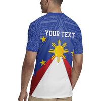 Personalized Pilipinas Eight-Rayed Sun Rugby Jersey Philippines Map With Polynesian Style