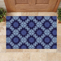 Palaka Hawaiian Quilt Seamless Pattern Rubber Doormat - Polynesian Pride
