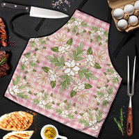 Squares Maile Leaf Apron Pink Palaka Hawaiian Quilt Pattern - Polynesian Pride
