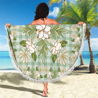 Squares Maile Leaf Beach Blanket Turquoise Palaka Hawaiian Quilt Pattern - Polynesian Pride