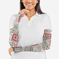 Mele Kalikimaka Hawaii Christmas Arm Sleeves Aloha Spirit with Hawaiian Quilt Pattern - Polynesian Pride