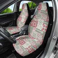 Mele Kalikimaka Hawaii Christmas Car Seat Cover Aloha Spirit with Hawaiian Quilt Pattern - Polynesian Pride