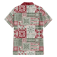 Mele Kalikimaka Hawaii Christmas Family Matching Short Sleeve Bodycon Dress and Hawaiian Shirt Aloha Spirit with Hawaiian Quilt Pattern LT9 - Polynesian Pride