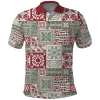 Mele Kalikimaka Hawaii Christmas Polo Shirt Aloha Spirit with Hawaiian Quilt Pattern - Polynesian Pride