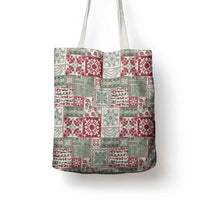 Mele Kalikimaka Hawaii Christmas Tote Bag Aloha Spirit with Hawaiian Quilt Pattern - Polynesian Pride