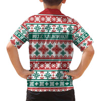 Mele Kalikimaka Hawaii Christmas Kid Hawaiian Shirt Hawaiian Quilt Pattern Style LT9 - Polynesian Pride