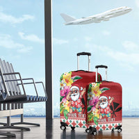Santa Surf Mele Kalikimaka Personalized Luggage Cover Aloha Tropical Christmas Vibes - Polynesian Pride