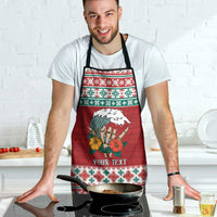 Shaka Sign Skull Mele Kalikimaka Personalized Apron Hawaiian Quilt Pattern - Polynesian Pride