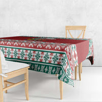 Shaka Sign Skull Mele Kalikimaka Personalized Tablecloth Hawaiian Quilt Pattern - Polynesian Pride