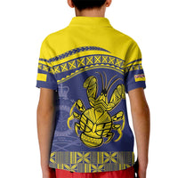 Niue Coconut Crab Kid Polo Shirt Rock of Polynesia