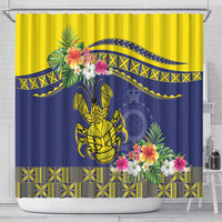 Niue Coconut Crab Shower Curtain Rock of Polynesia