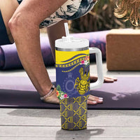 Niue Coconut Crab Tumbler With Handle Rock of Polynesia