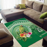 Norfolk Parakeet Tropical Area Rug Norfolk Island Tribal Pattern