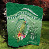 Norfolk Parakeet Tropical Quilt Norfolk Island Tribal Pattern