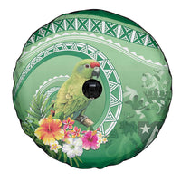 Norfolk Parakeet Tropical Spare Tire Cover Norfolk Island Tribal Pattern