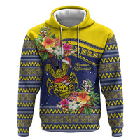 Monuina e Kilisimasi Niue Christmas Hoodie Niuean Tribal Pattern